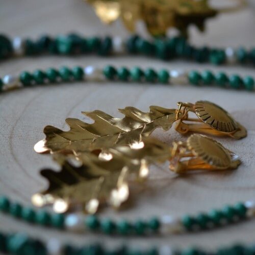 boucles chêne et collier, Boucles chêne clip