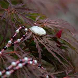 collier Dahlia Blanc en argent