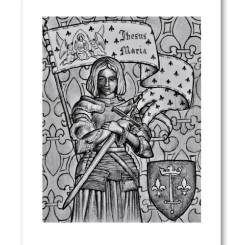 carte postale Jeanne d'Arc