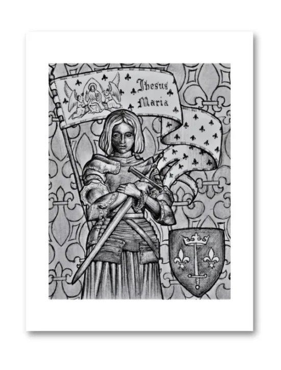 carte postale Jeanne d'Arc