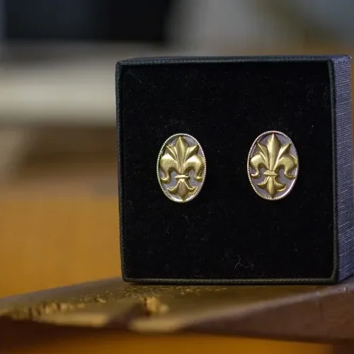 boutons de manchette Lys