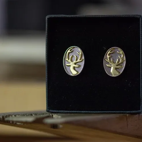 boutons de manchette cerf