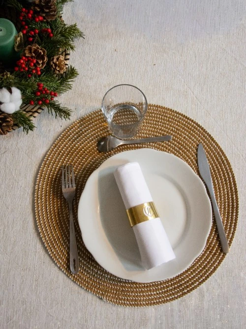 rond de serviette en laiton