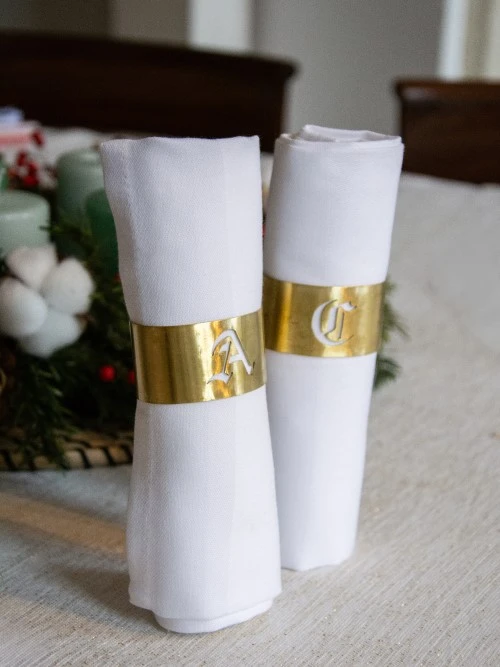 rond de serviette en laiton